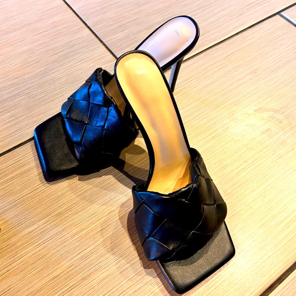 Open toe high heels